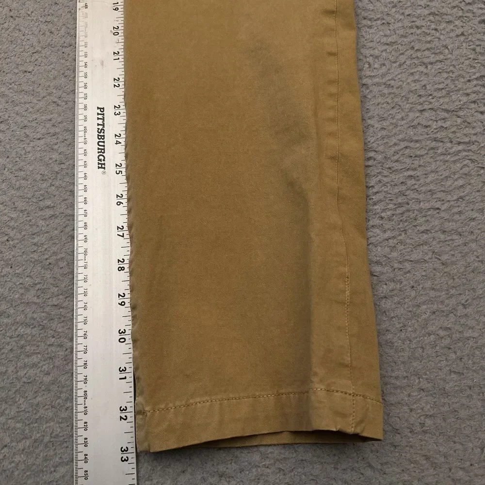 American Eagle 360 Extreme Flex Slim Fit Pants Men's 32x33 Tan Chino Golf Preppy